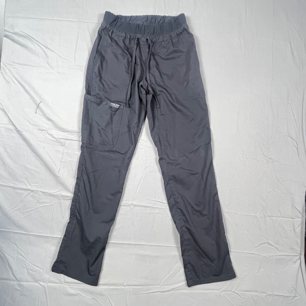 Cherokee Workwear Scrubs Pants Drawstring‎ Waist Black size XS measurements